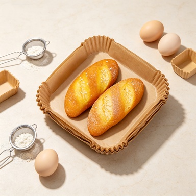 Kitchen Grade Baking Sheet - 50/100PCS Air Fryer Disposable Paper Liners
