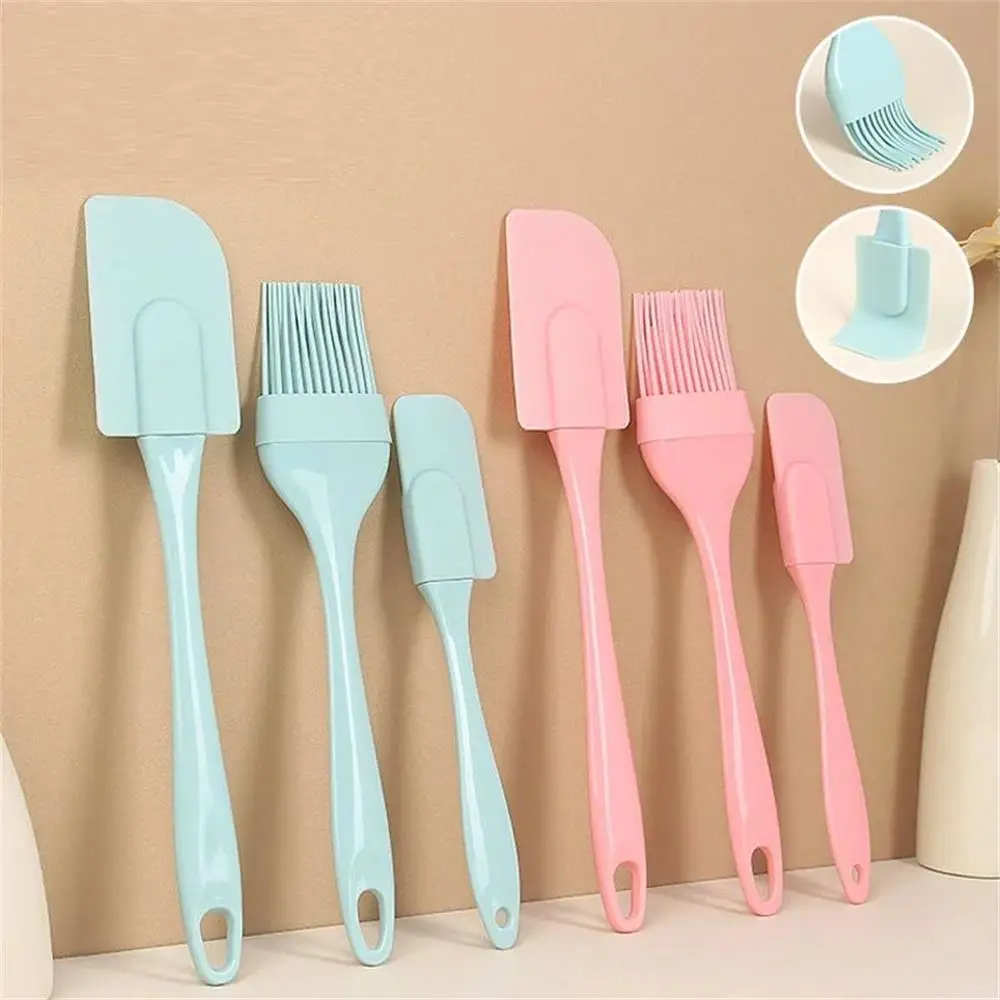 Kitchen Baking Mixer - 3Pcs Non-Stick Silicone Cream Scraper Bread