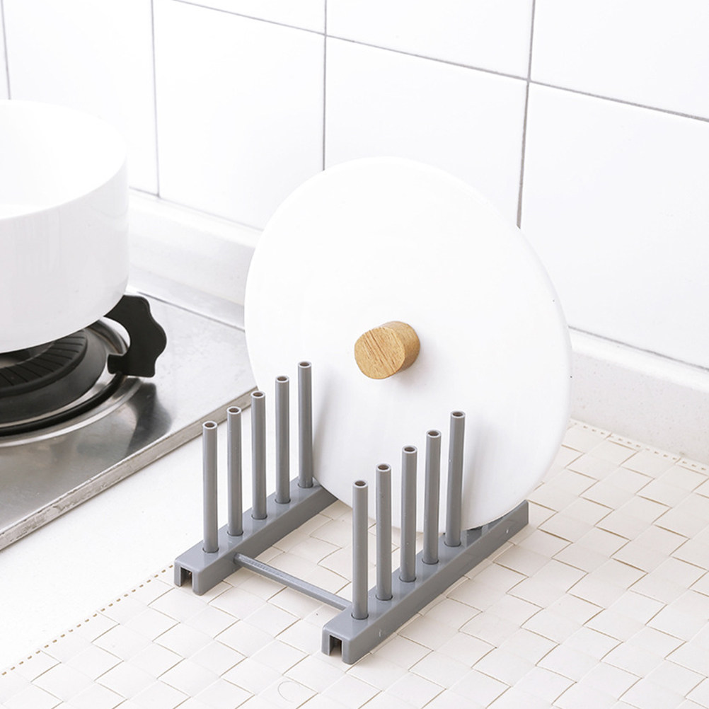 Kitchen Baking Cupboard - Grey Plastic Dish Rack Kitchen Storage