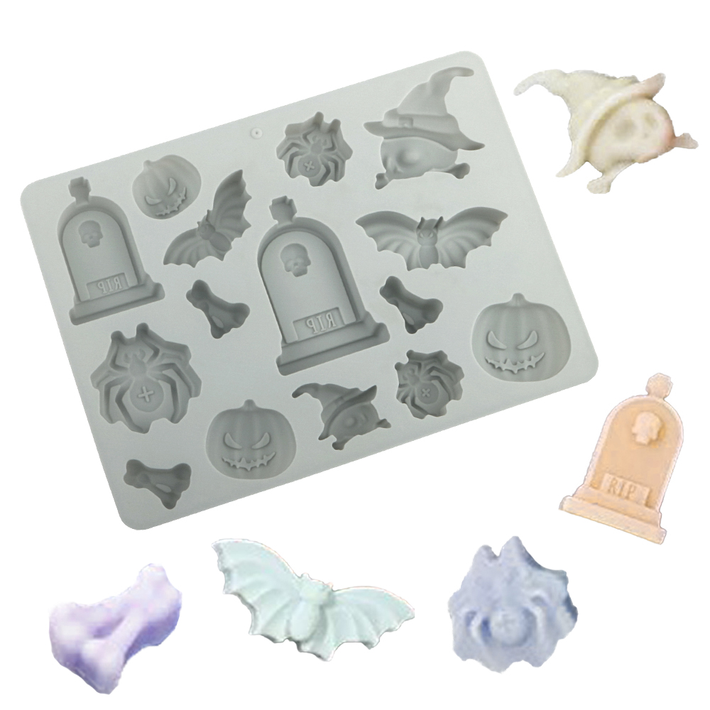 Kitchen Baking Tray - Halloween Element Tombstone Spider Pumpkin Bat