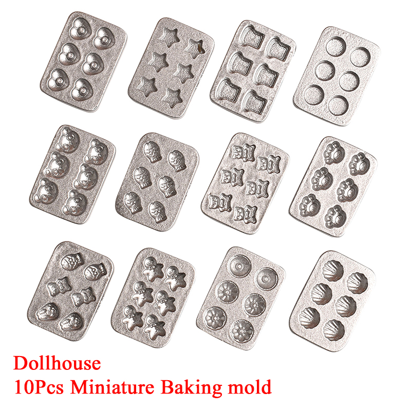 Kitchen And Baking - 10pcs Doll House Miniature Mini Cake