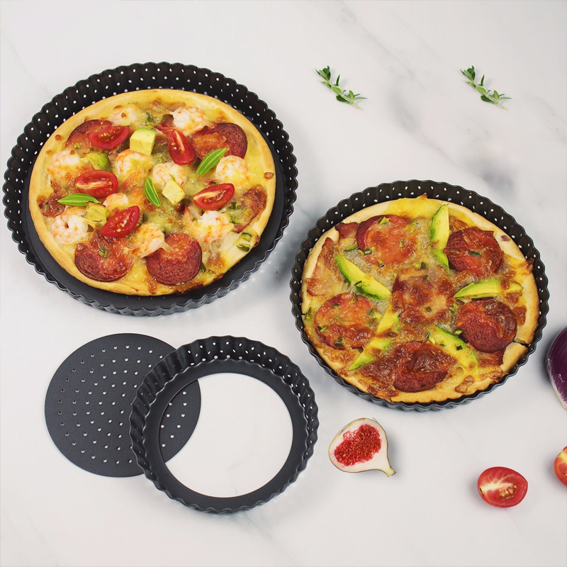 Tart Pan Loose - 5/8/9Inch Non-Stick Tart Quiche Flan Pan