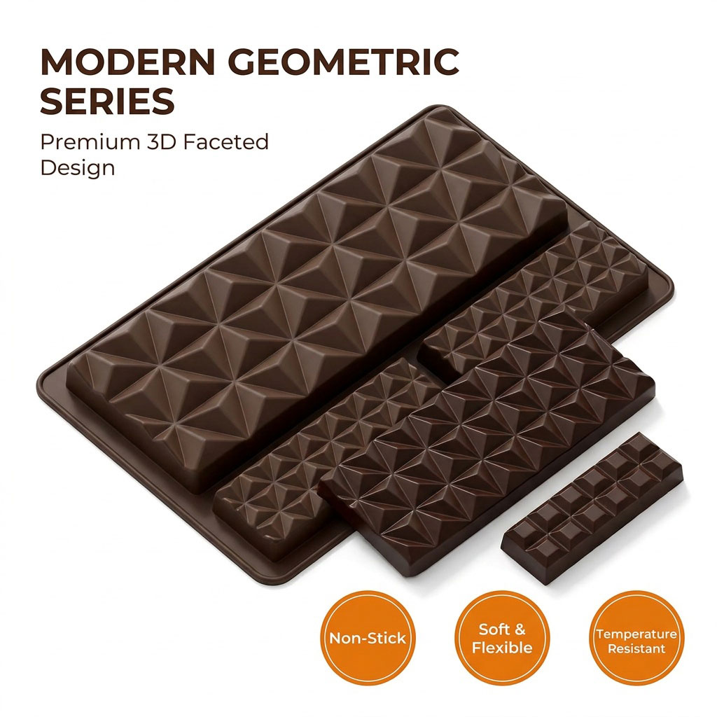 2-in-1 Silicone Chocolate Bar  - Kitchen Baking Tray 评论和价格