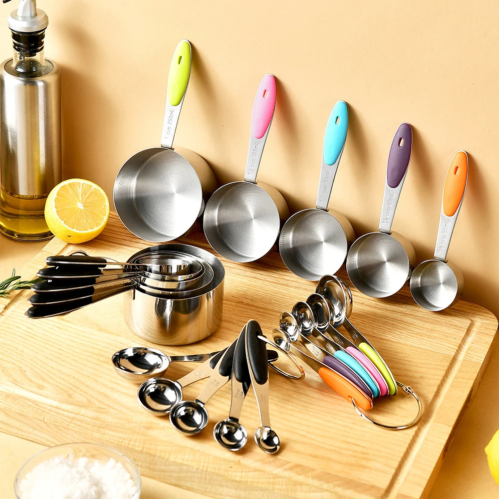 5/10Pcs Stainless Steel Measur - Kitchen Baking Kit 评论和价格