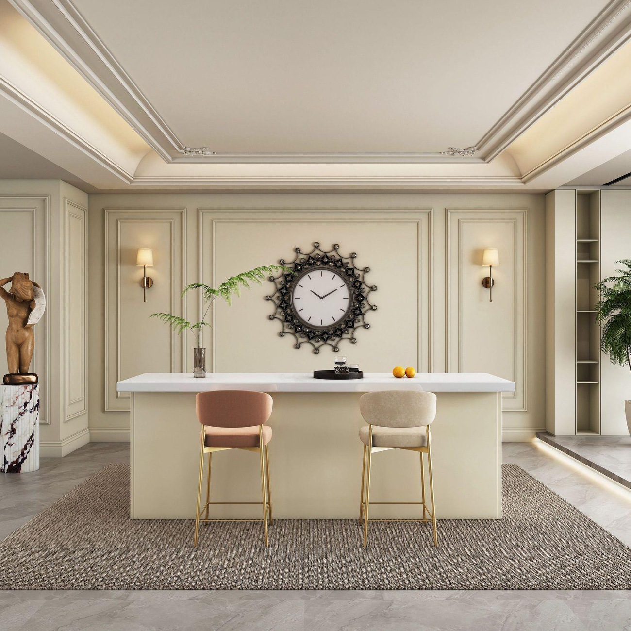 Modern light luxury bar, home  - Kitchen Baking Island 评论和价格