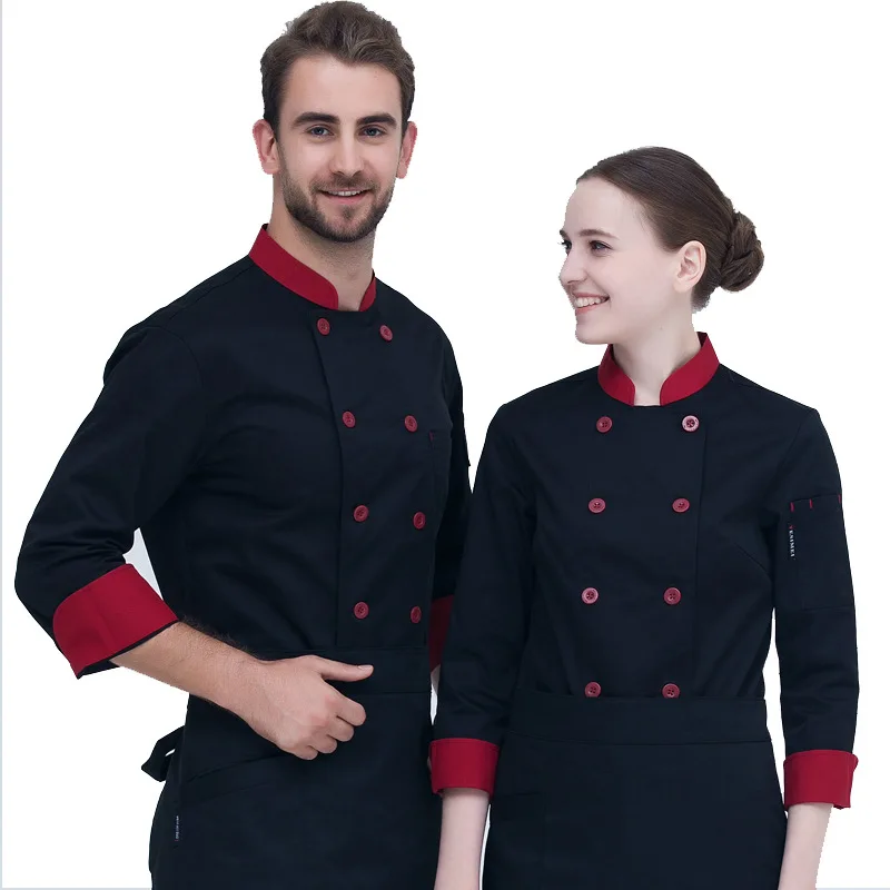 Unisex Chef Jacket Long Sleeve - Kitchen Baker 评论和价格