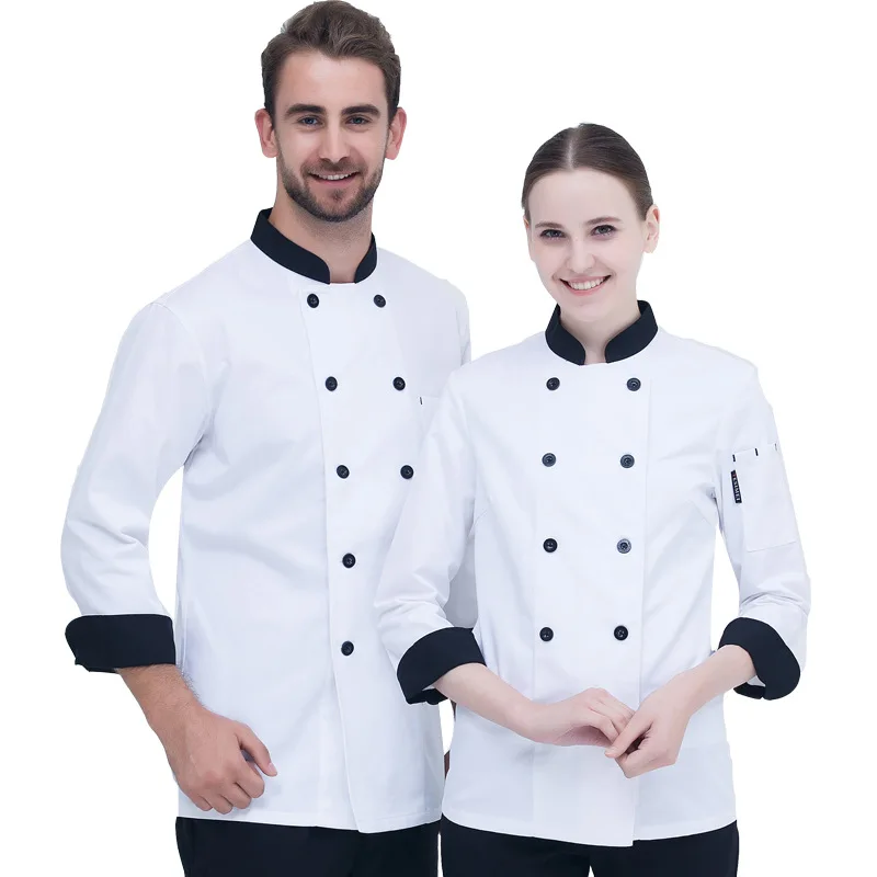 Unisex Chef Jacket Long Sleeve - Kitchen Baker 评论和价格