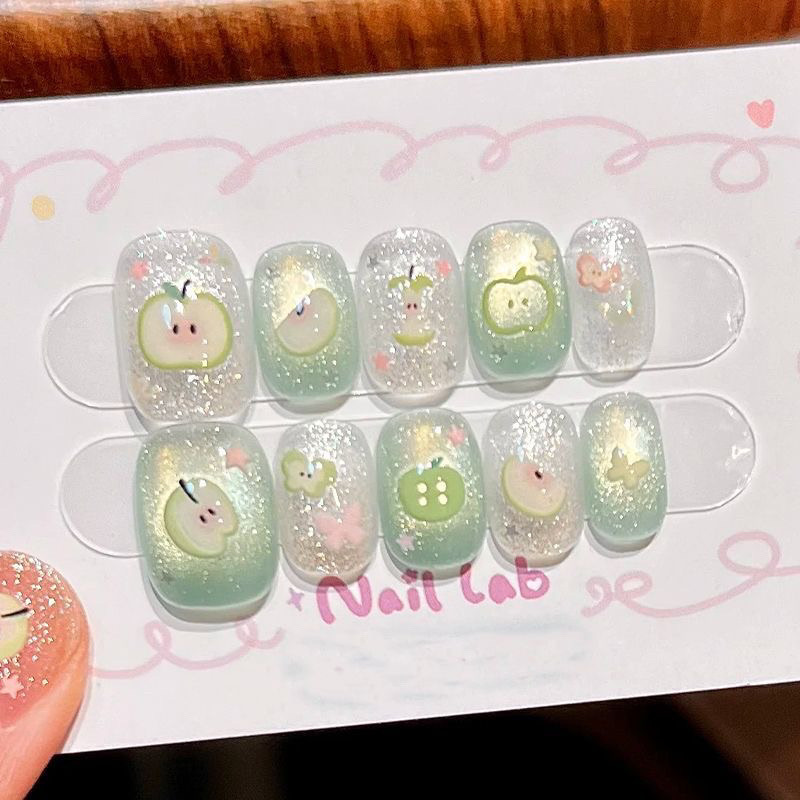 10pcs Handmade Cute Fake Nail  - Decorating Tip Set 评论和价格