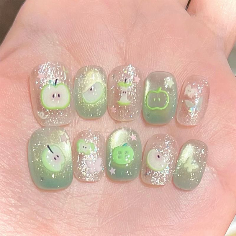 10pcs Handmade Cute Fake Nail  - Decorating Tip Set 评论和价格