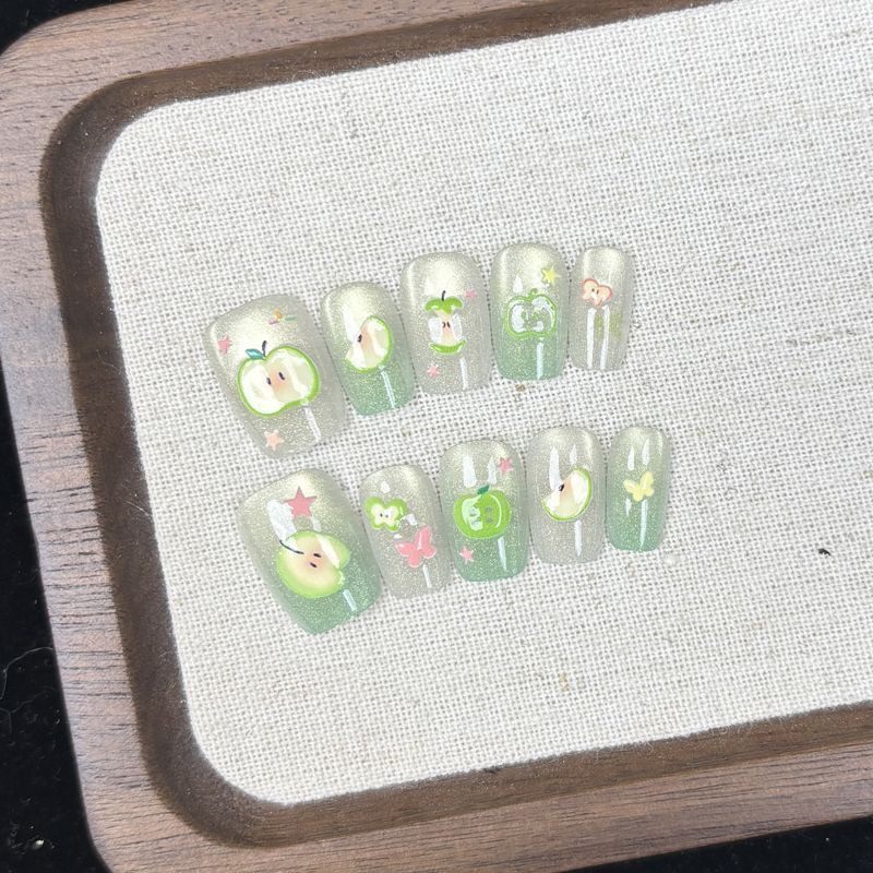 10pcs Handmade Cute Fake Nail  - Decorating Tip Set 评论和价格