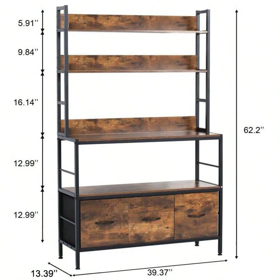 Kitchen Bakers Rack With 3 Bas - Kitchen Baker 评论和价格