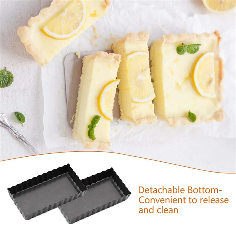 6Pcs Mini Tart Pan Set Rectang - Tart Pan Loose 评论和价格