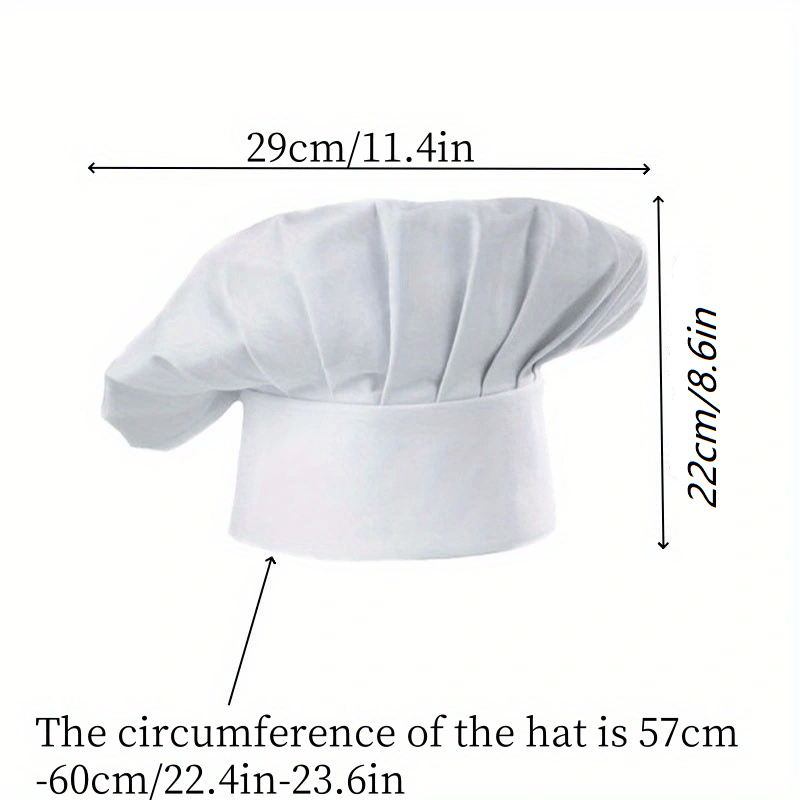 3pcs Chef Hat Adult Adjustable - Kitchen Baker 评论和价格