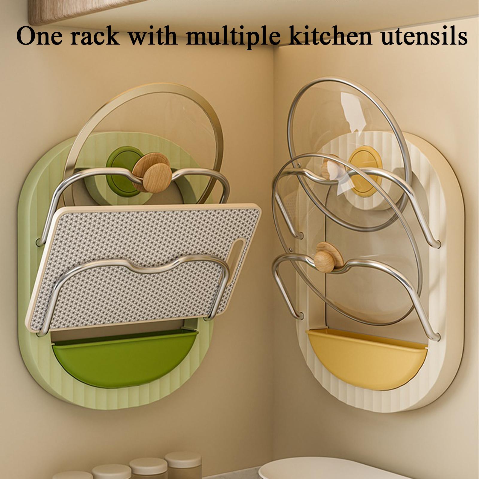 Pot Lid Rack 2-Tier Wall Mount - Kitchen Baking Cupboard 评论和价格