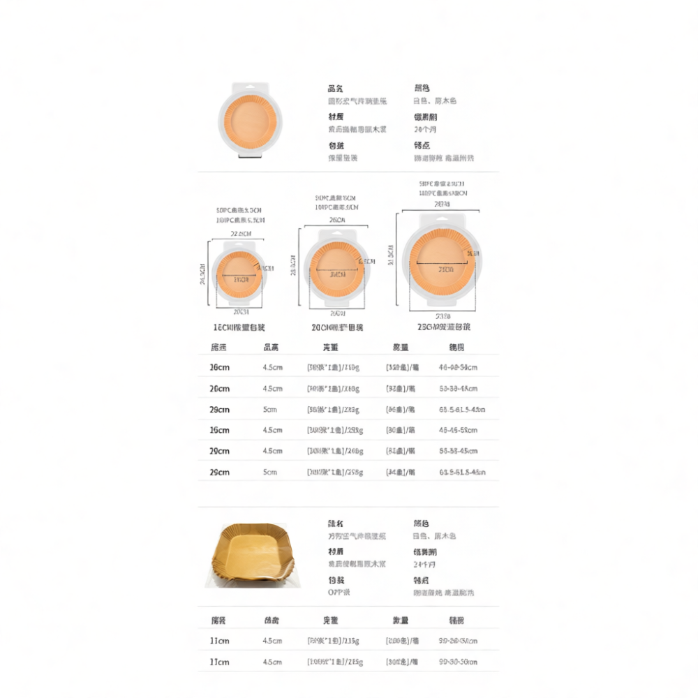Eco Friendly Air Fryer Liners  - Kitchen Grade Baking Sheet 评论和价格