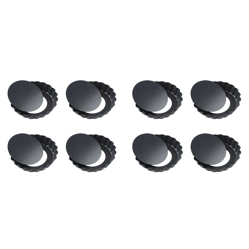 8Pcs 4In/10Cm Mini Pie Muffin  - Tart Pan Loose 评论和价格