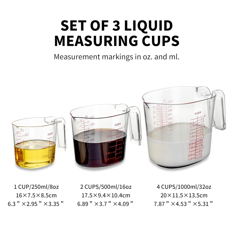 1Cup, 2Cup, 4Cup Transparent N - Kitchen Baking Kit 评论和价格