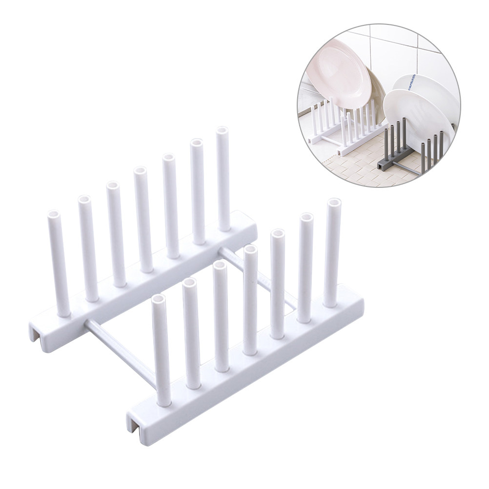 White Plastic Dish Rack Kitche - Kitchen Baking Cupboard 评论和价格