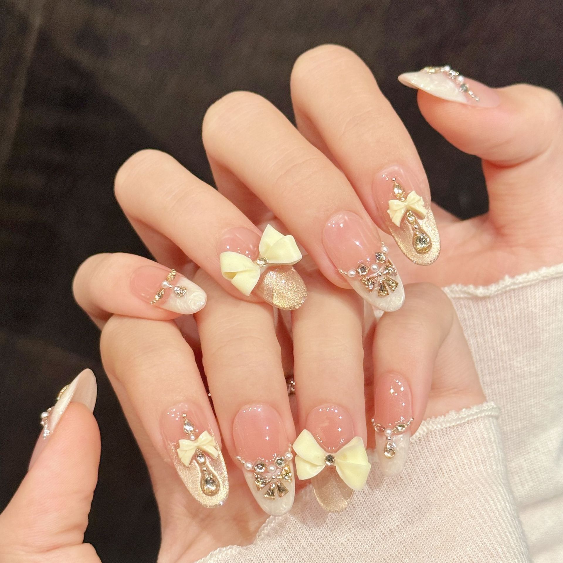 10pcs Handmade Press On Nails  - Decorating Tip Set 评论和价格