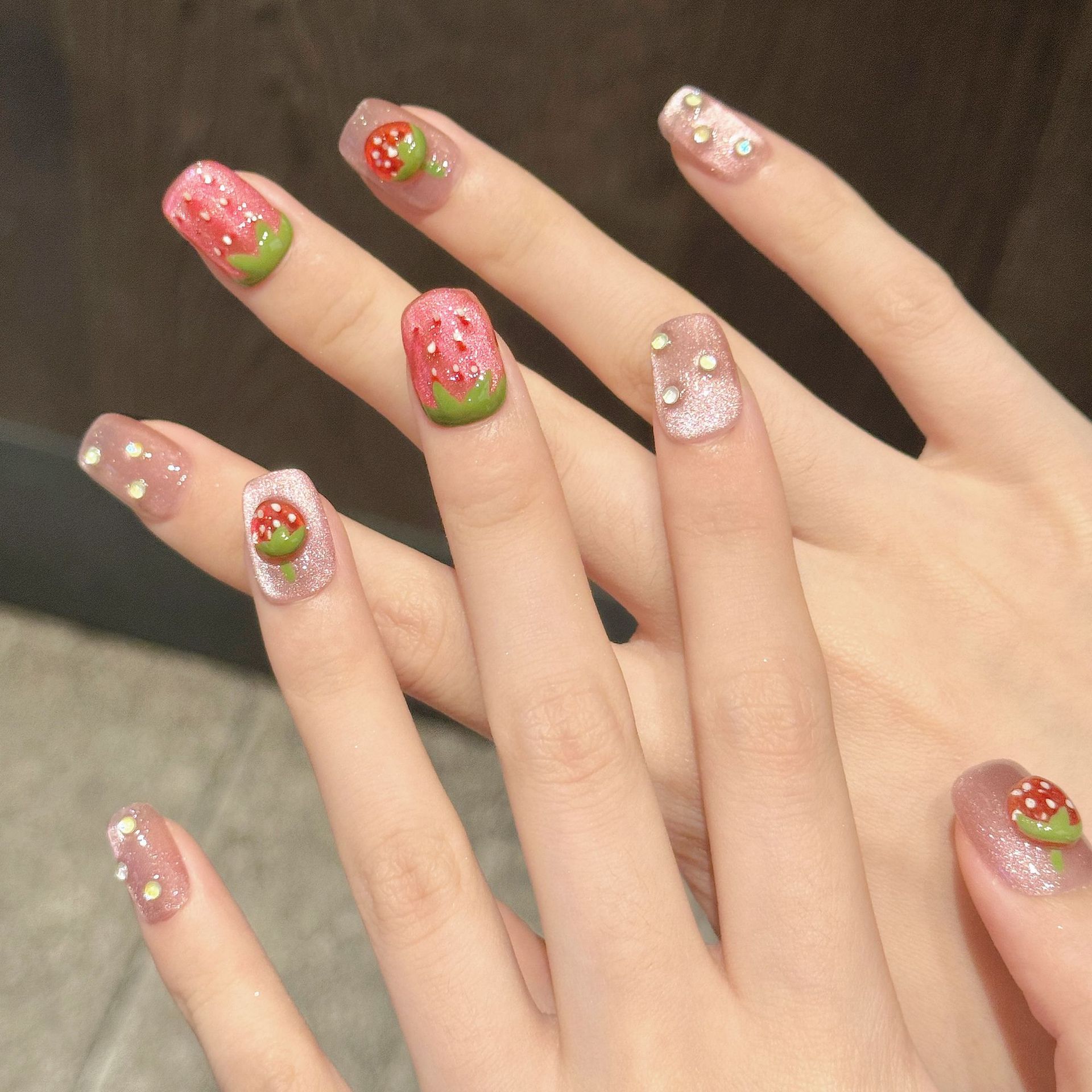 10pcs Handmade Press on Nails  - Decorating Tip Set 评论和价格