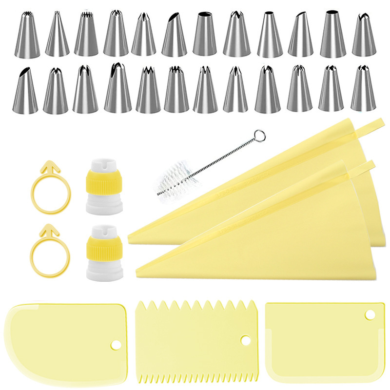 34pcs Piping Tips Set with TPU - Decorating Tip Set 评论和价格