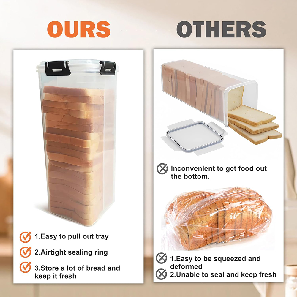Bread Storage Container with A - Kitchen Baking Tray 评论和价格