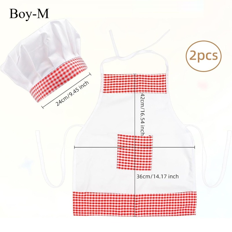 Red Gingham Baby Chef Costumes - Kitchen Baker 评论和价格