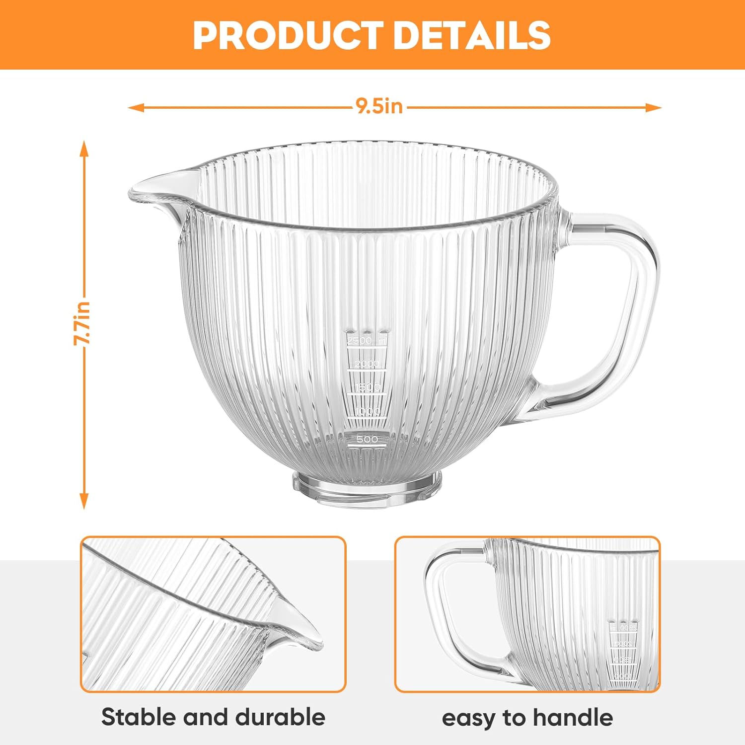 GVODE Glass Bowl for Kitchenai - Kitchenaid Baking Set 评论和价格