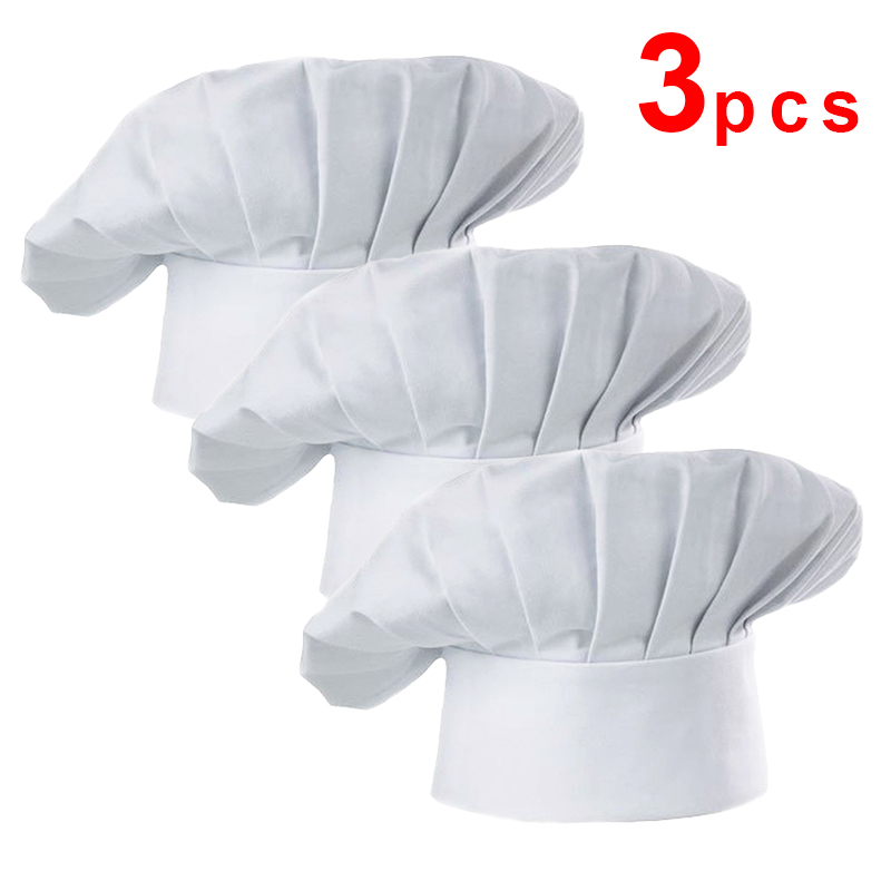 3pcs High22cm Cook Hat White C - Kitchen Baker 评论和价格