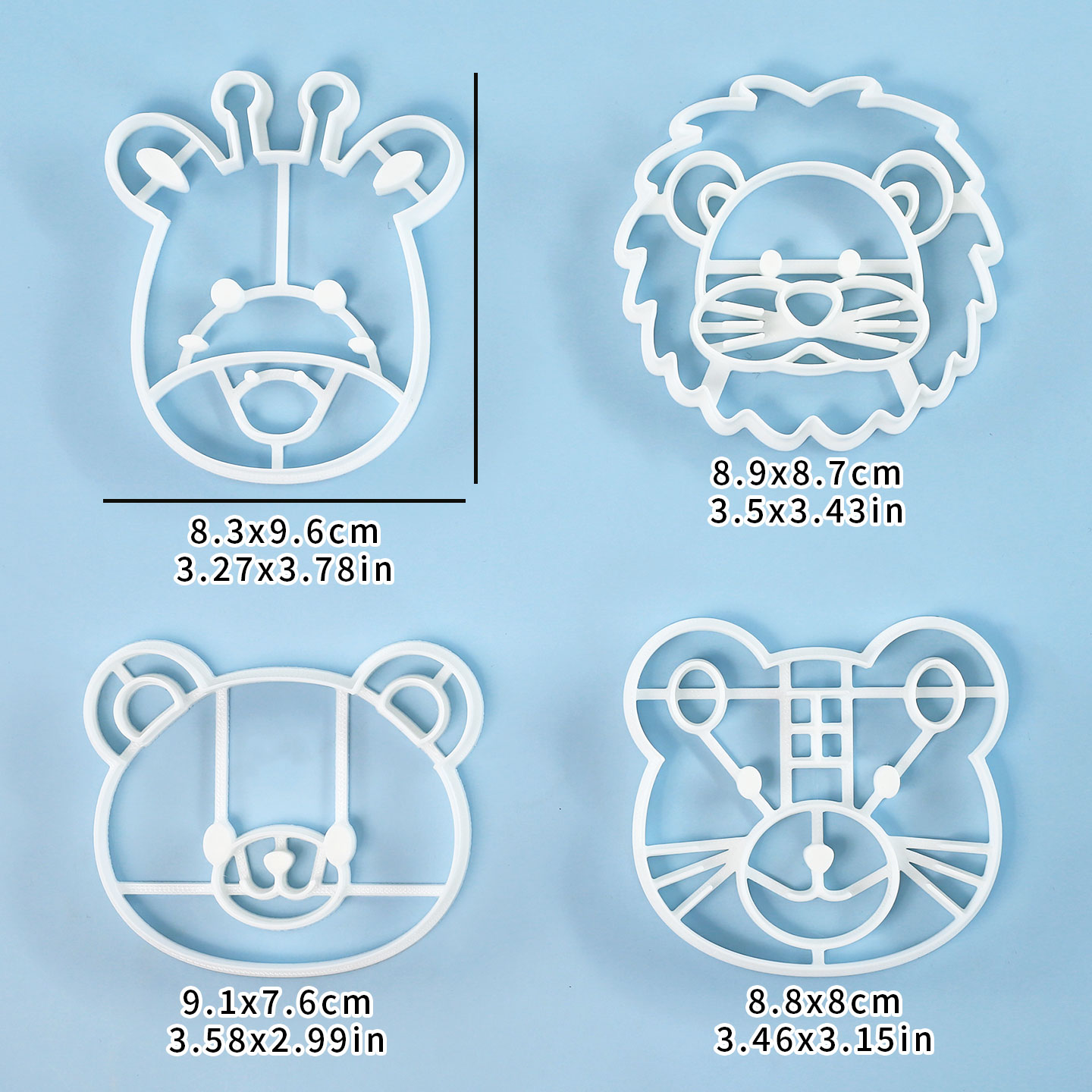 4 Pcs Animal Cookie Cutters Se - Kitchen Baking Kit 评论和价格