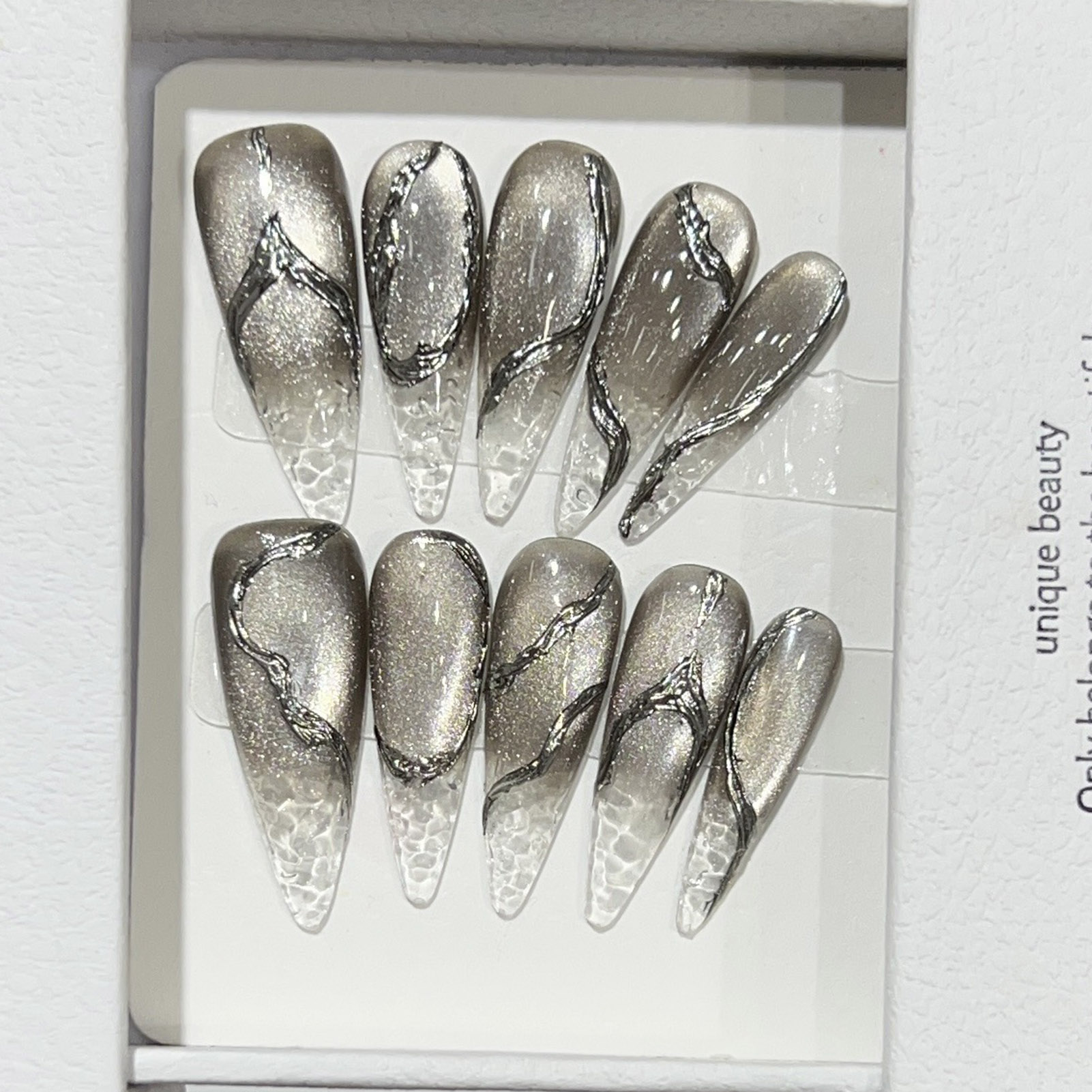 10pcs Halloween False Nails Re - Decorating Tip Set 评论和价格