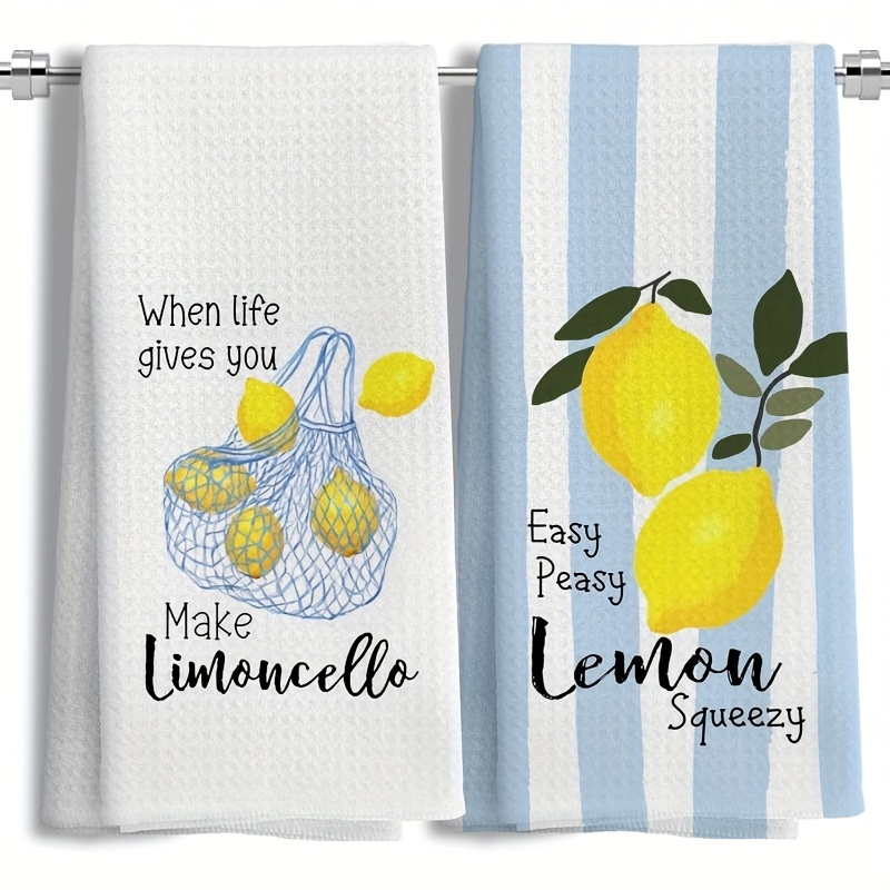 2Pcs, Lemon Mesh Kitchen Towel - Kitchen Baking Kit 评论和价格