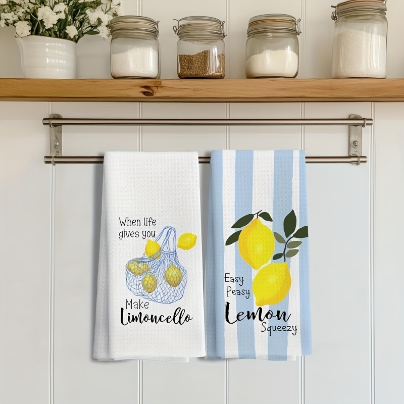 2Pcs, Lemon Mesh Kitchen Towel - Kitchen Baking Kit 评论和价格