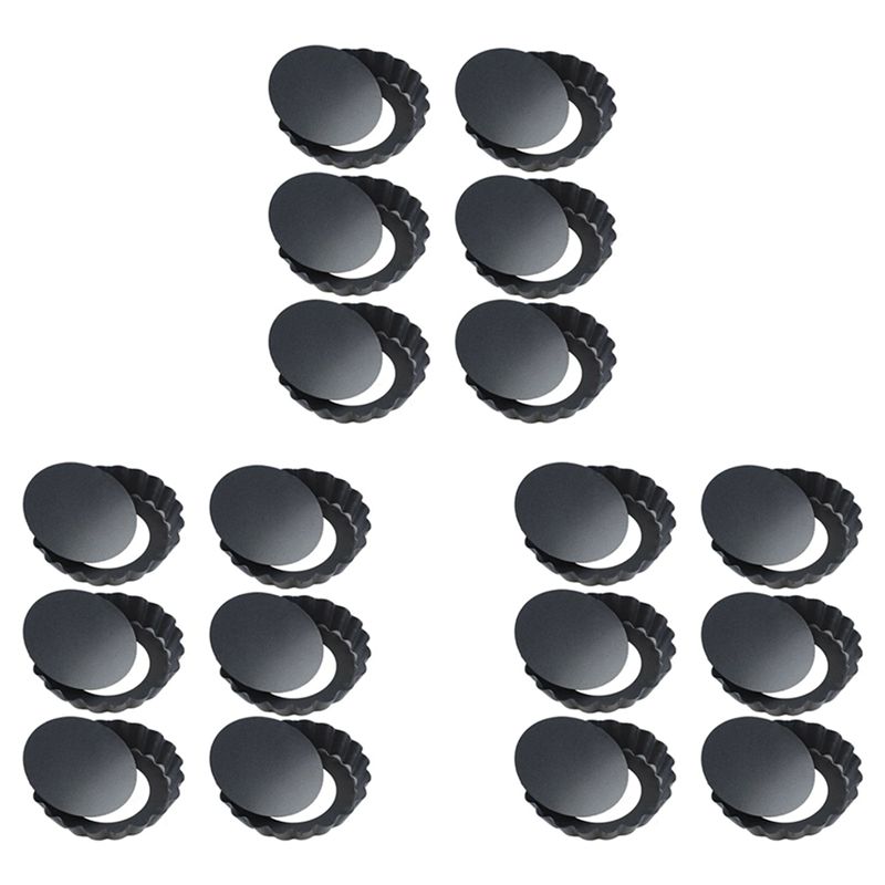 BAAJ-18Pcs 4In/10Cm Mini Pie M - Tart Pan Loose 评论和价格