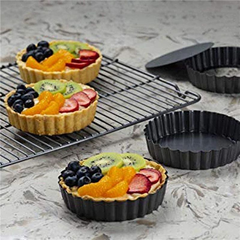 BAAJ-18Pcs 4In/10Cm Mini Pie M - Tart Pan Loose 评论和价格