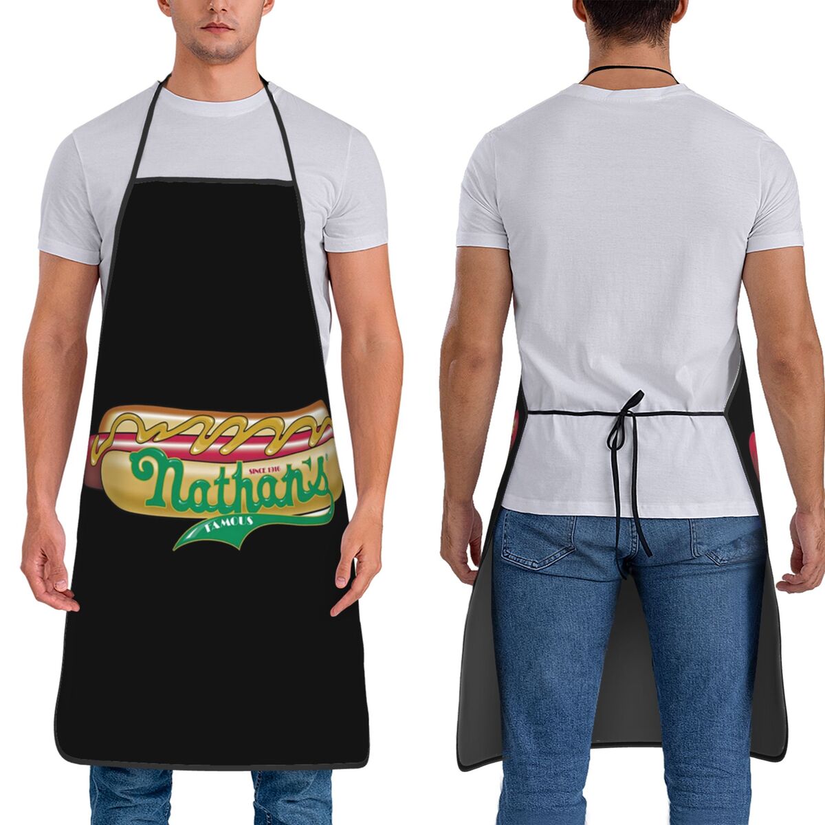 Nathans Coney Island (3) Apron - Kitchen Baking Island 评论和价格