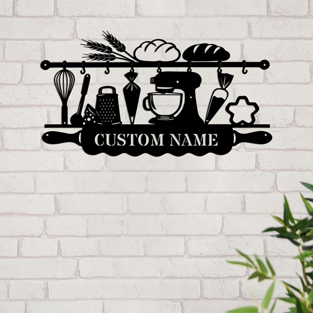 Personalized Kitchen Iron Wall - Kitchen And Baking 评论和价格