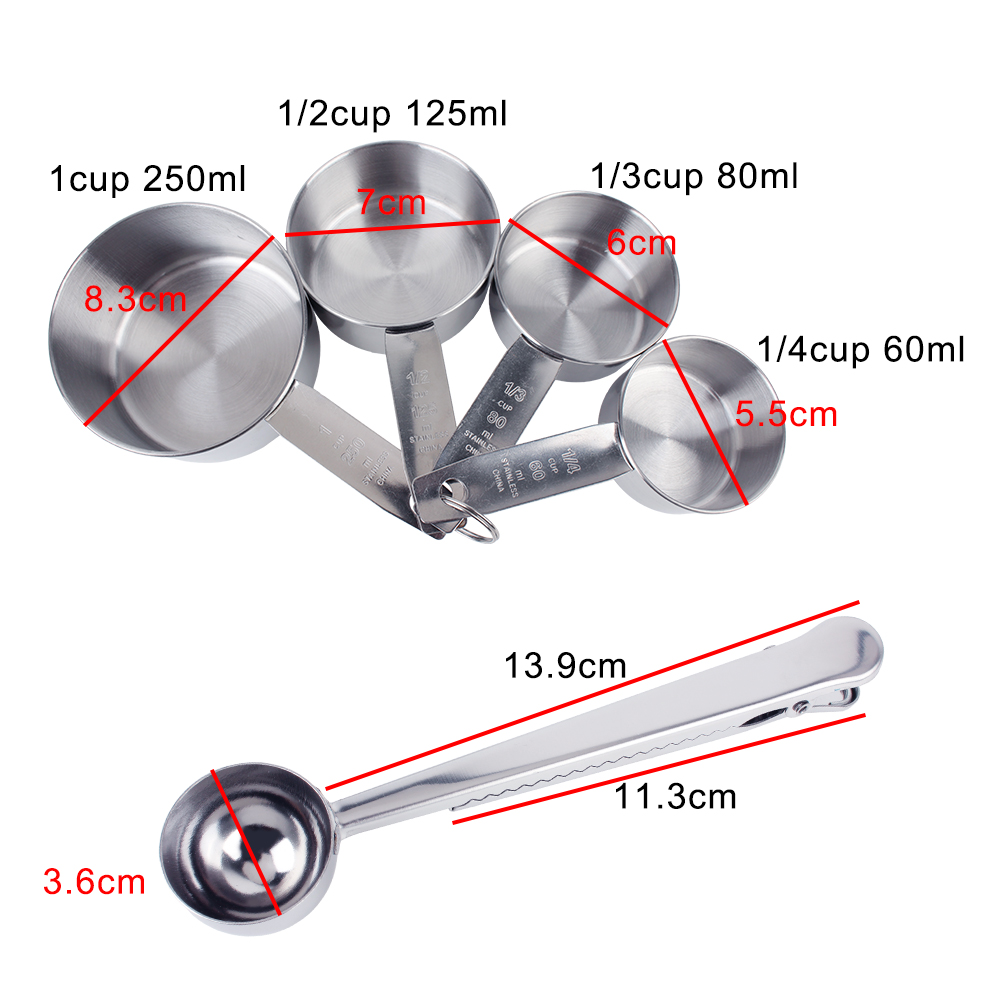Stackable Measuring Cups and S - Kitchen Baking Kit 评论和价格