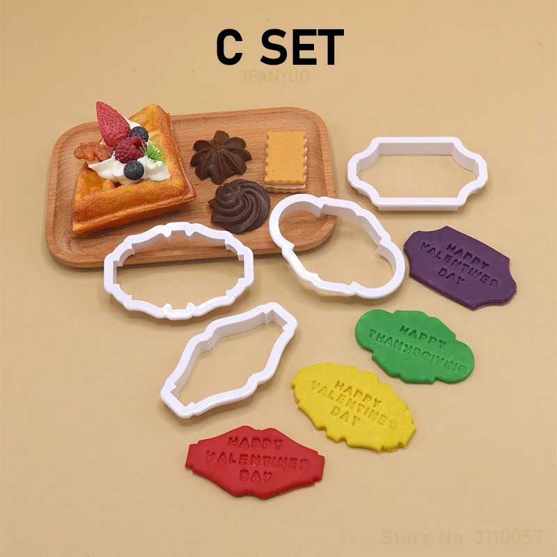 4PCS Vintage Plaque Frame Cook - Kitchen Baking Tools Names 评论和价格