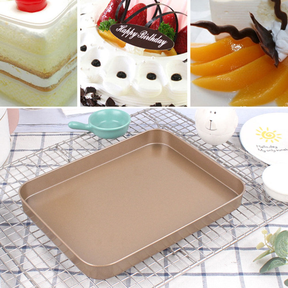 Carbon Steel Rectangular Cake  - Kitchen Baking Tray 评论和价格