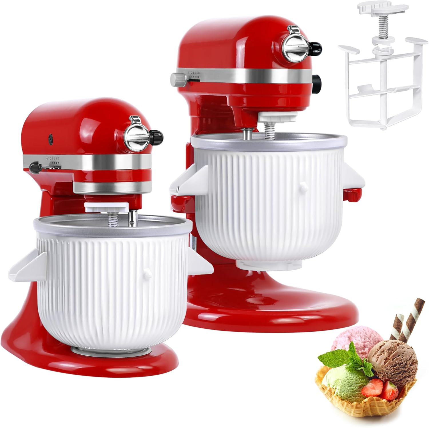 Ice Cream Maker Attachment for - Kitchenaid Baking Set 评论和价格