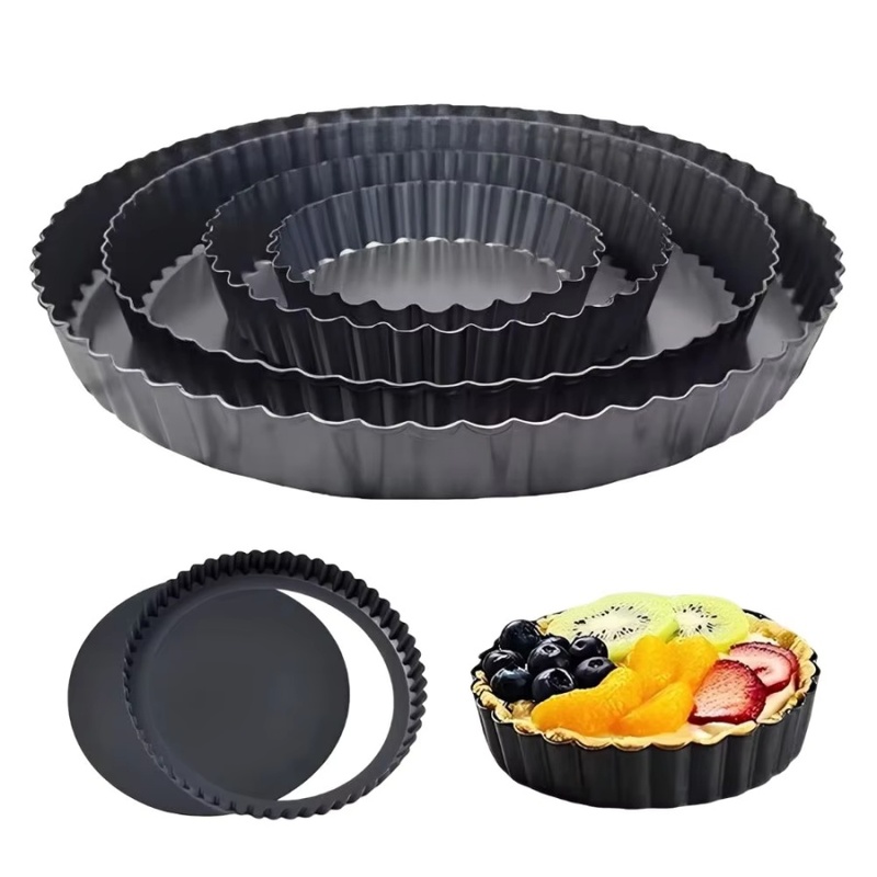 1pc Removable Bottom Fluted Ta - Kitchen Baking Tray 评论和价格