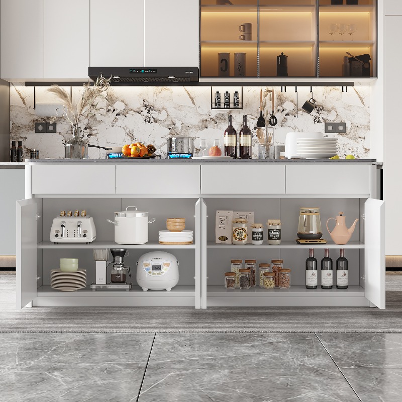 Kitchen Island Cabinet Individ - Kitchen Baking Island 评论和价格