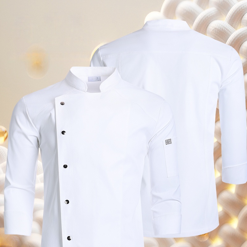 New White Chef Jacket Long Sle - Kitchen Baker 评论和价格